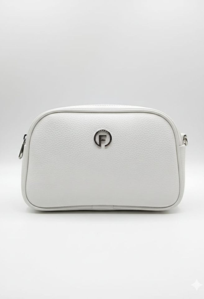 KADIN ÜÇ GÖZLÜ KULLANIŞLI ORTA BOY ÇANTA BEYAZ