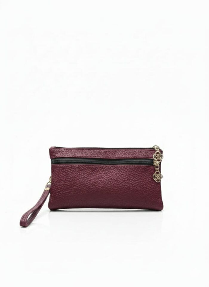 KADIN ORTA BOY CÜZDAN PORTFÖY VE ÇANTA BORDO