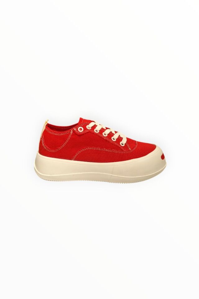 KADIN BAĞCIKLI SNEAKER KIRMIZI - 39