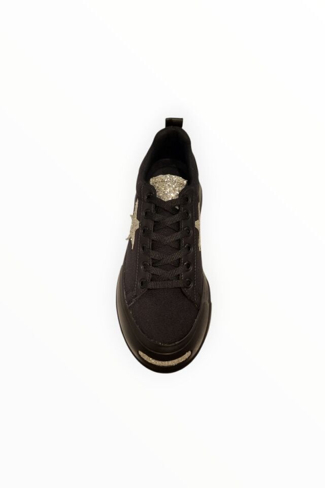 KADIN BAĞCIKLI SNEAKER SİYAH - 40