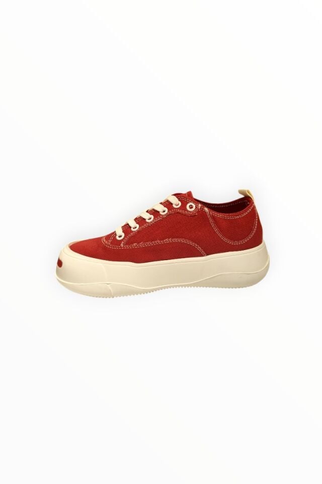 KADIN BAĞCIKLI SNEAKER BORDO - 40