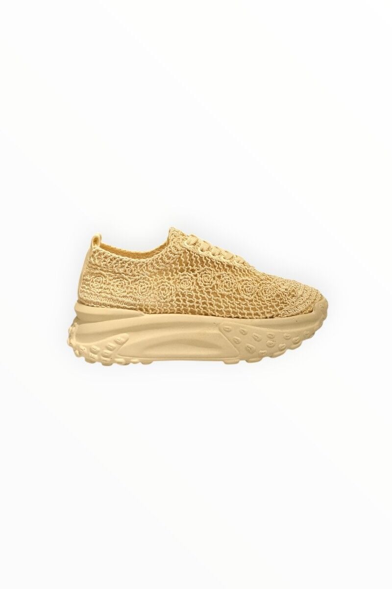 KADIN GÜPÜR DETAYLI BAĞCIKLI SNEAKER
