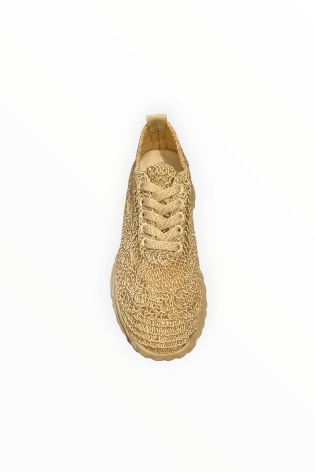 KADIN GÜPÜR DETAYLI BAĞCIKLI SNEAKER