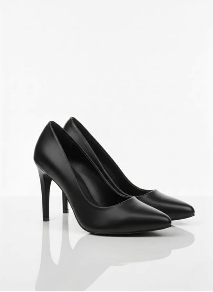 KADIN KLASİK TOPUKLU AYAKKABI STİLETTO 40 - SİYAH CİLT