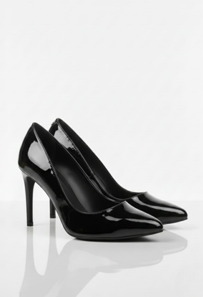 KADIN KLASİK TOPUKLU AYAKKABI STİLETTO 38 - SİYAH RUGAN