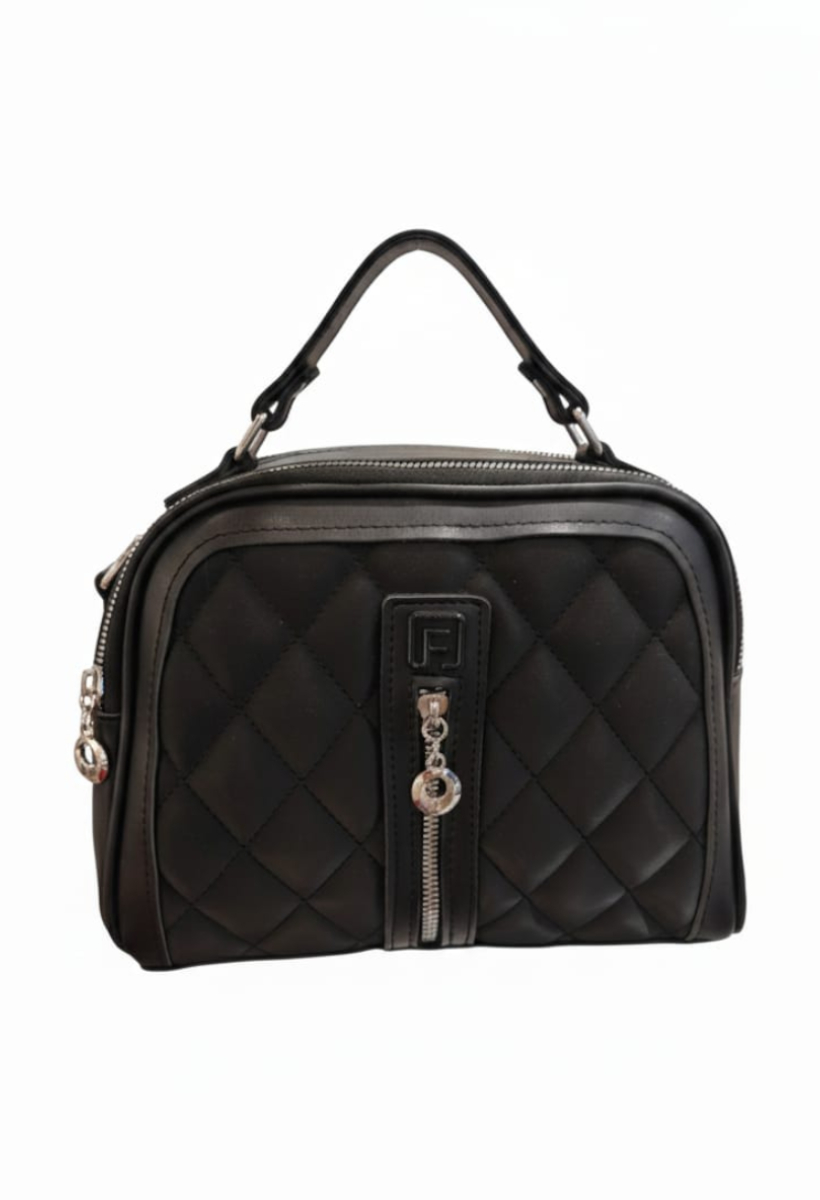 KADIN ÇAPRAZ İKİ BÖLMELİ EL OMUZ ÇANTASI SİYAH