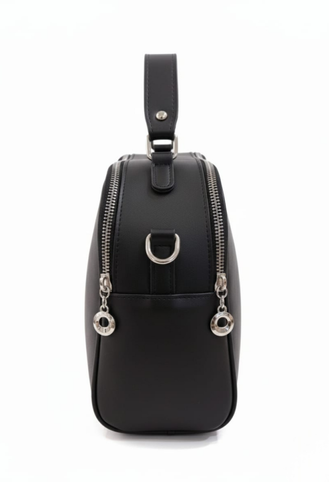 KADIN ÇAPRAZ İKİ BÖLMELİ EL OMUZ ÇANTASI SİYAH