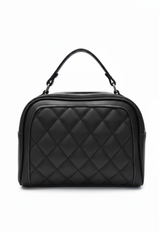 KADIN ÇAPRAZ İKİ BÖLMELİ EL OMUZ ÇANTASI SİYAH