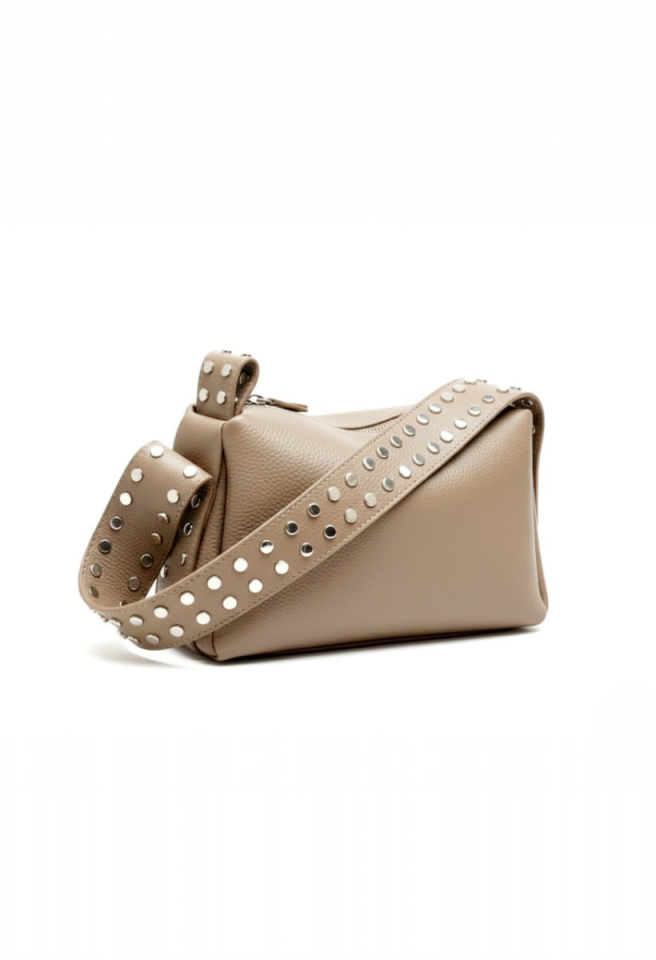 KADIN TROK DETAYLI EL OMUZ ÇANTASI VİZON