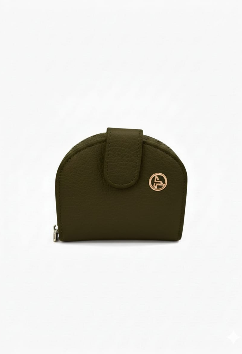 KADIN ÇITÇITLI PARA VE KART BÖLMELİ MİNİ CÜZDAN HAKİ - STANDART