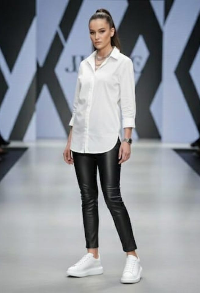 KADIN BAĞCIKLI RAHAT GÜNLÜK SNEAKER SPOR AYAKKABI 39 - BEYAZ