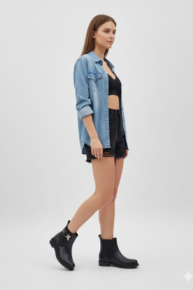 KADIN TEDDY BEAR  TOKALI LASTİKLİ SICAK ASTARLI BOT