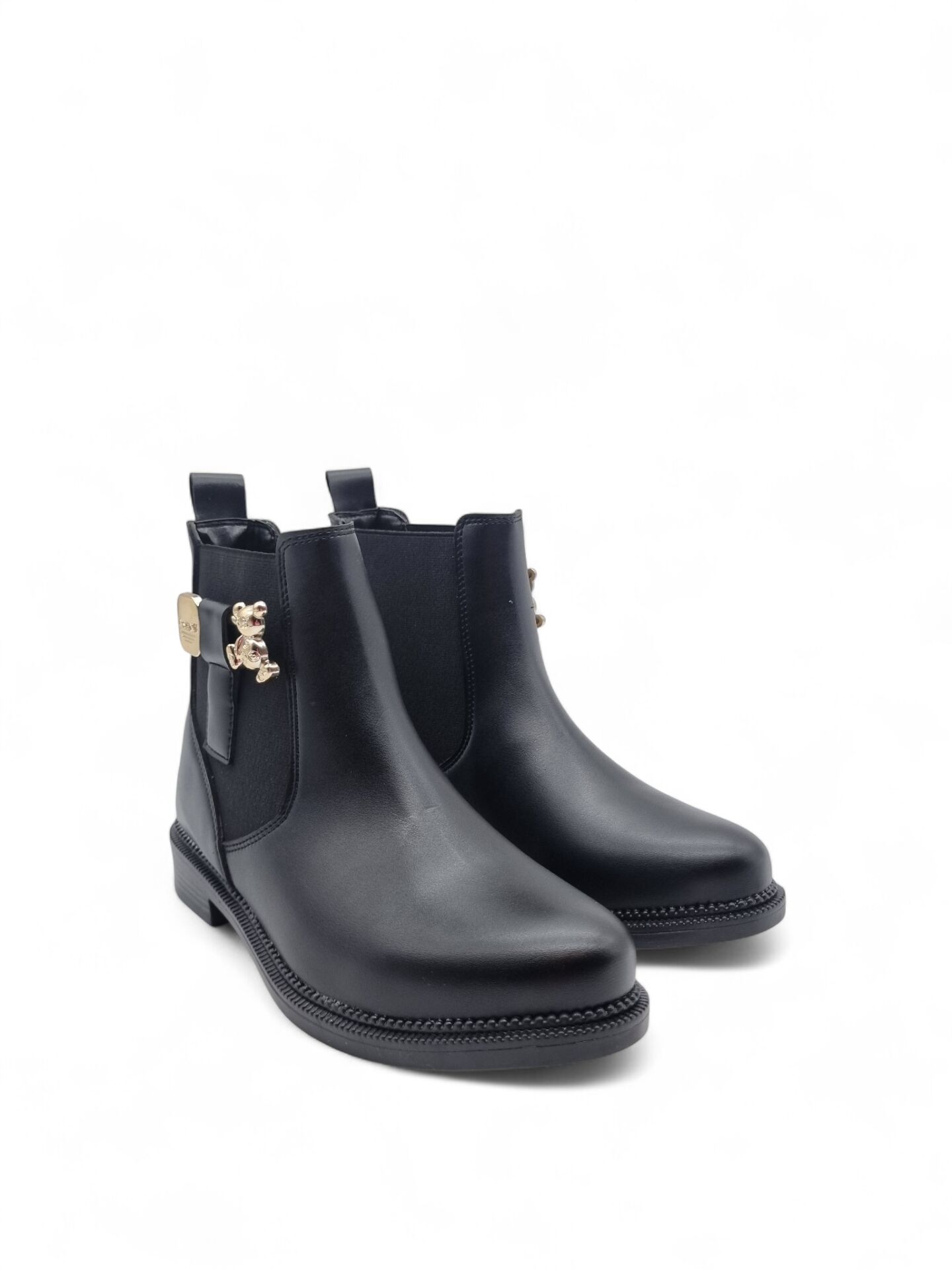 KADIN TEDDY BEAR  TOKALI LASTİKLİ SICAK ASTARLI BOT SİYAH - 39