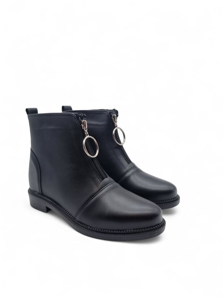 KADIN FERMUARLI HALKA AKSESUAR DETAYLI BOT