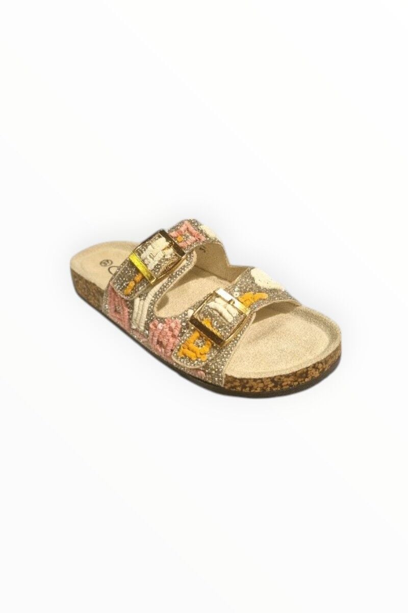 KADIN ÇİFT BANT TOKALI TAŞLI TERLİK