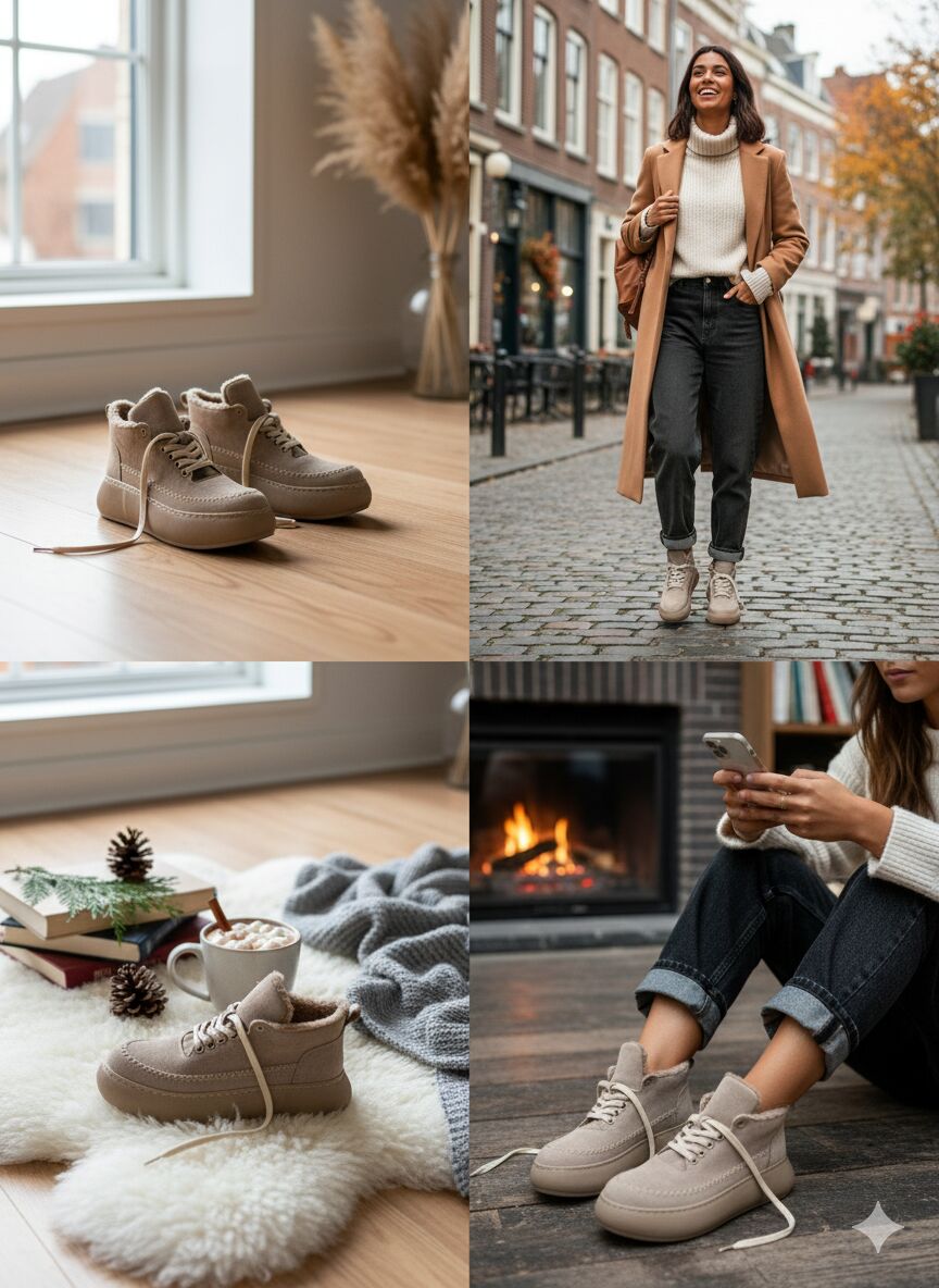 KADIN KALIN TABAN KÜRK ASTARLI BAĞCIKLI BOT