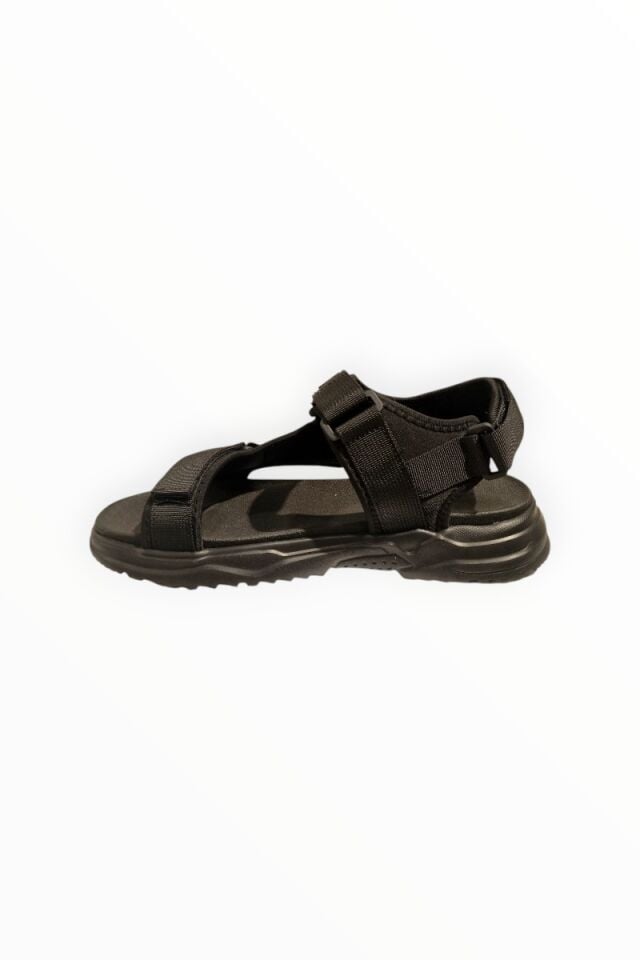 ERKEK SPOR SANDALET SİYAH - 45