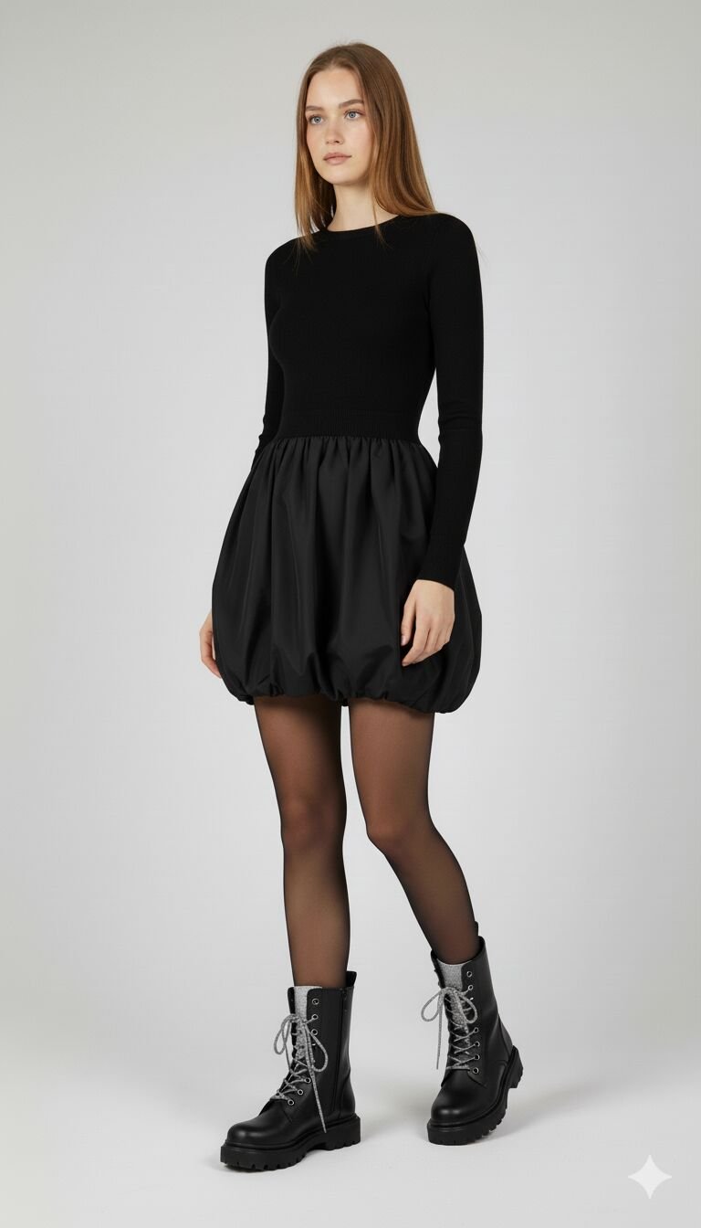 KADIN TAŞLI BAĞCIKLI FERMUARLI TERMO TABAN POSTAL BOT 40 - SİYAH