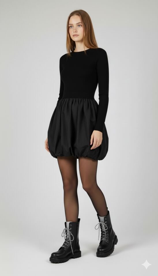 KADIN TAŞLI BAĞCIKLI FERMUARLI TERMO TABAN POSTAL BOT 40 - SİYAH