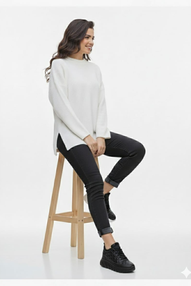 KADIN GÜNLÜK BAĞCIKLI SNEAKER KAPİTONE YÜRÜYÜŞ AYAKKABISI 40 - SİYAH