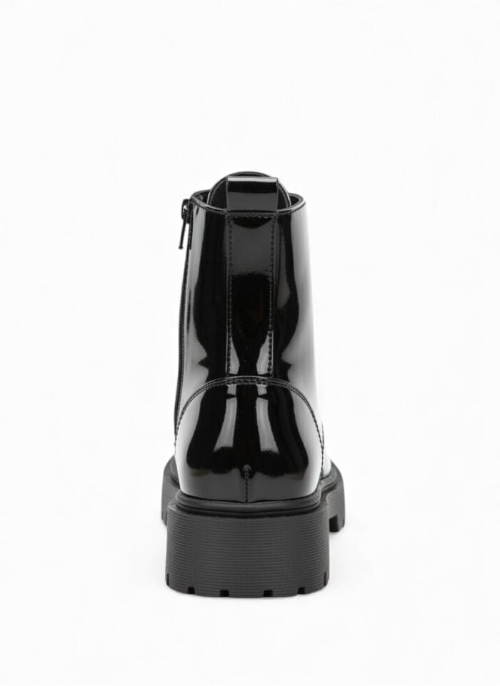 KADIN METAL TOKA DETAYLI RUGAN BAĞCIKLI FERMUARLI BOT 40 - SİYAH