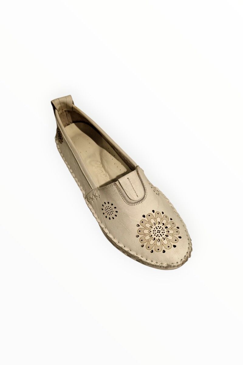 KADIN HAKİKİ DERİ DESENLİ BABET