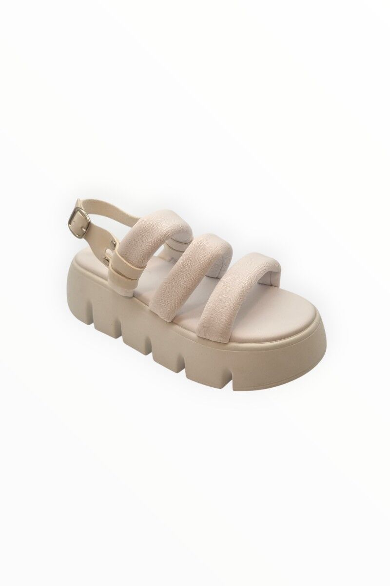 KADIN BANTLI YÜKSEK TABAN SANDALET