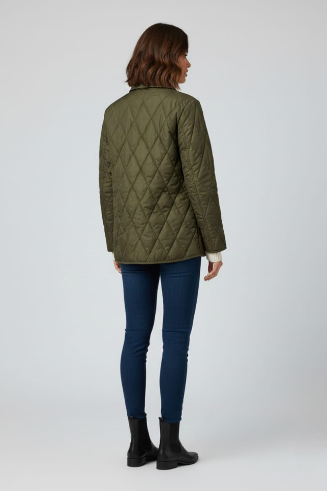 KADIN KAPİTONE CEPLİ MONT CEKET XL - HAKİ