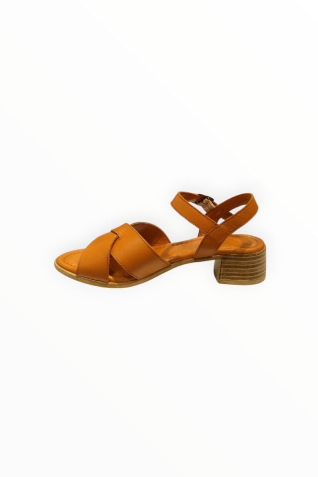 KADIN TOPUKLU SANDALET TABA - 39