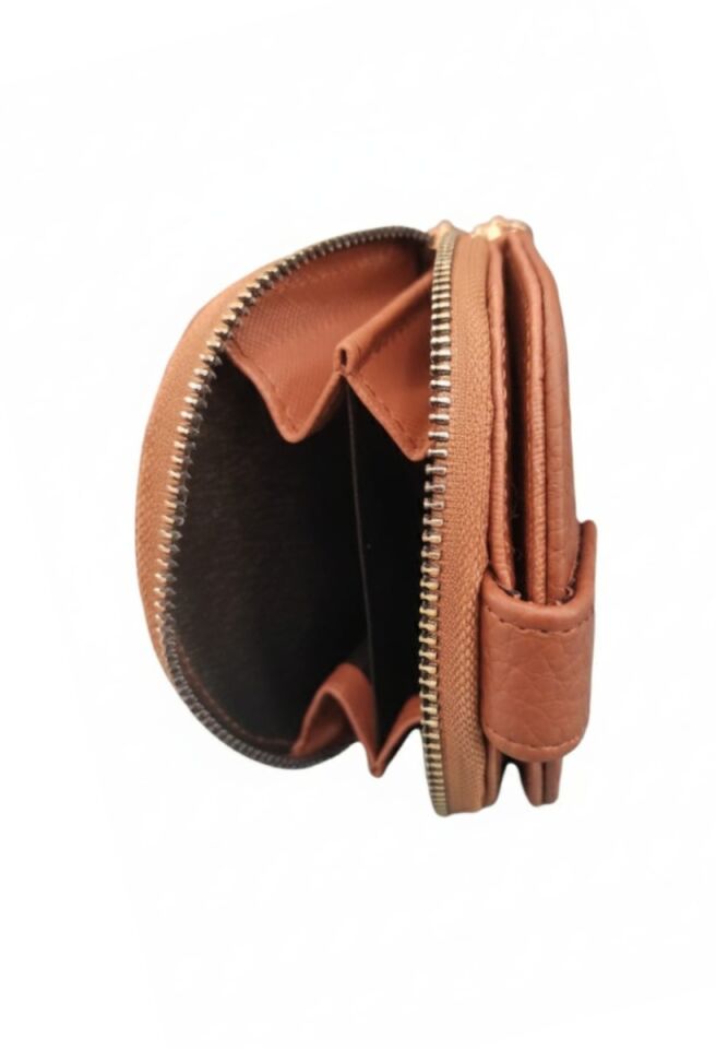 KADIN ÇITÇITLI PARA VE KART BÖLMELİ MİNİ CÜZDAN TABA