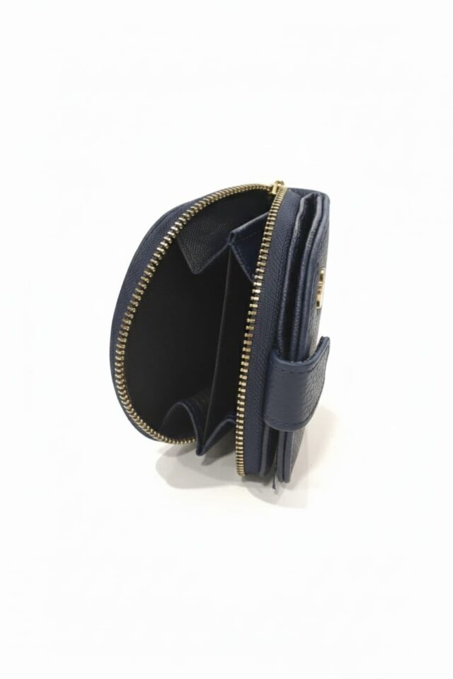 KADIN ÇITÇITLI PARA VE KART BÖLMELİ MİNİ CÜZDAN LACİVERT