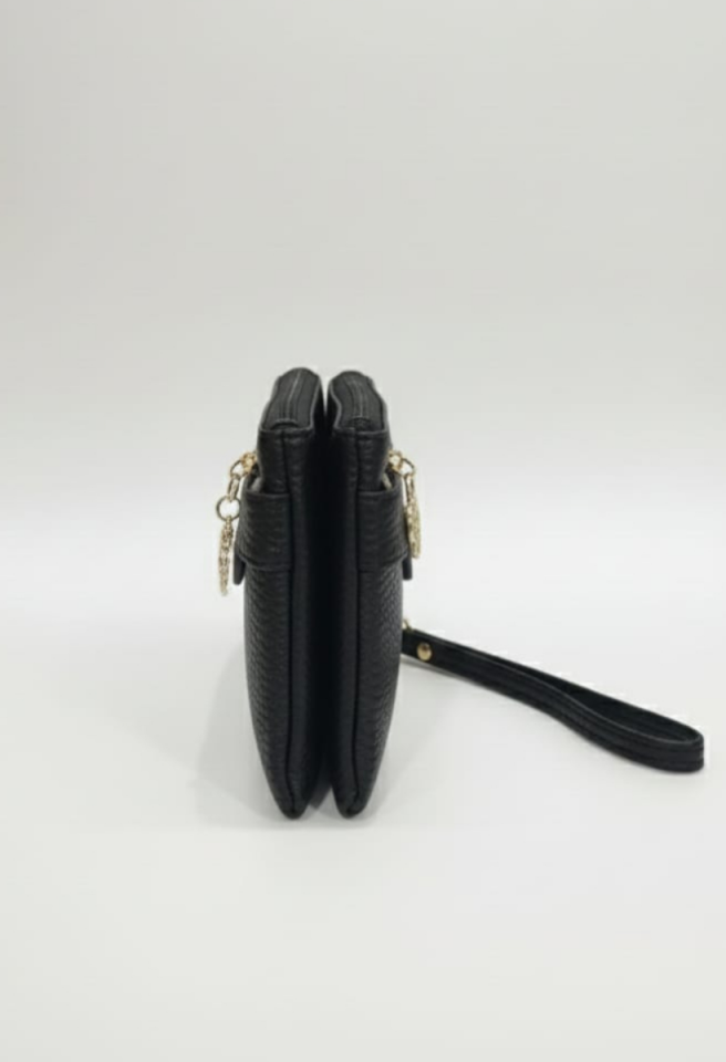 KADIN ORTA BOY CÜZDAN PORTFÖY VE ÇANTA SİYAH