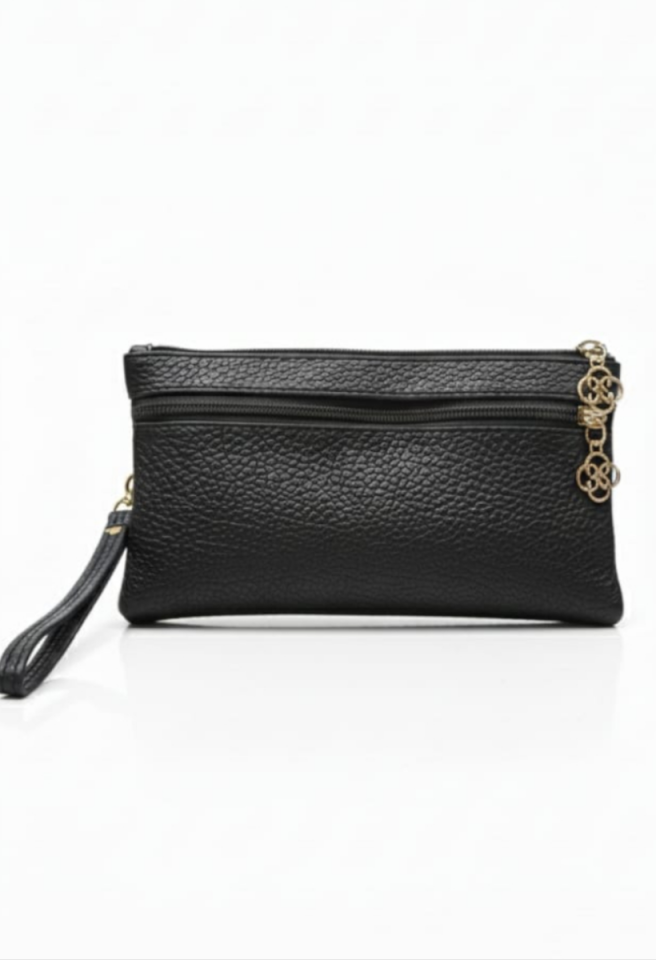 KADIN ORTA BOY CÜZDAN PORTFÖY VE ÇANTA SİYAH