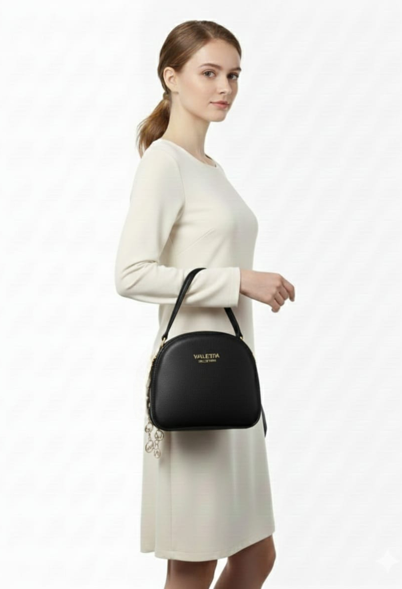 KADIN ÇİFT GÖZLÜ EL VE OMUZ ÇANTASI SİYAH