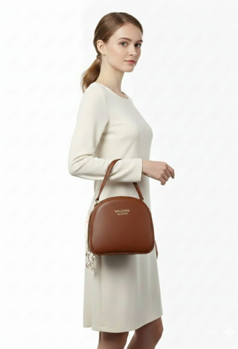 KADIN ÇİFT GÖZLÜ EL VE OMUZ ÇANTASI TABA