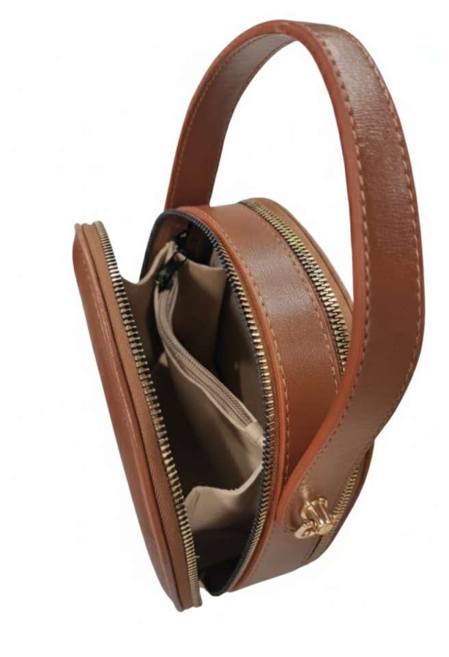 KADIN ÇİFT GÖZLÜ EL VE OMUZ ÇANTASI TABA